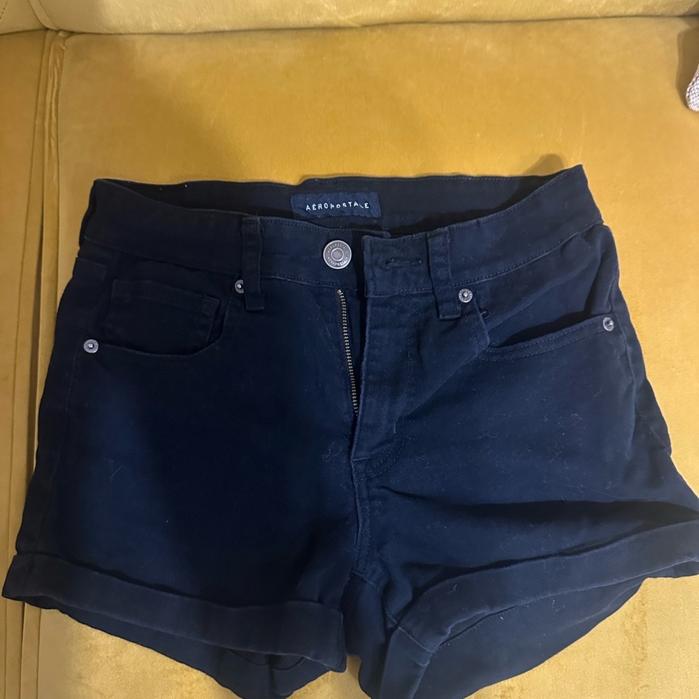 Aeropostale Women's Dark Blue Jean Shorts